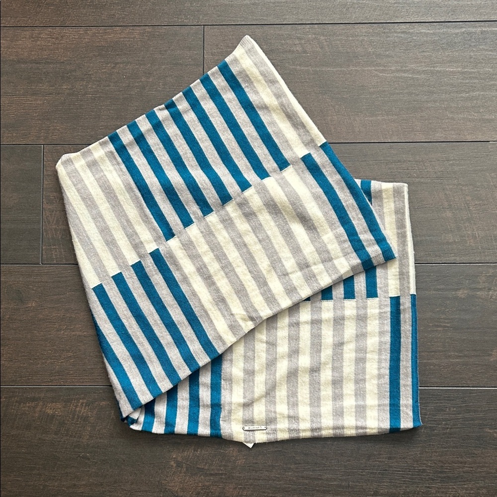 Smartwool infinity scarf - blue and white